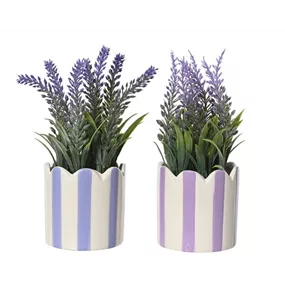 Lavendel Kunstpflanze im Topf