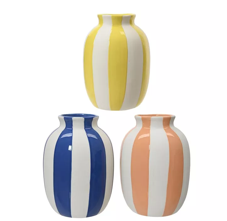 Vase 'Streifen' aus Porzellan