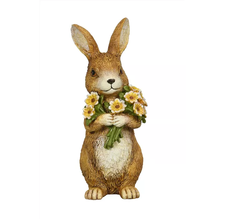Hase mit Blumen
