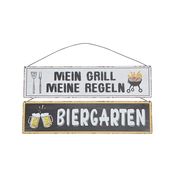 Schild 'Biergarten'