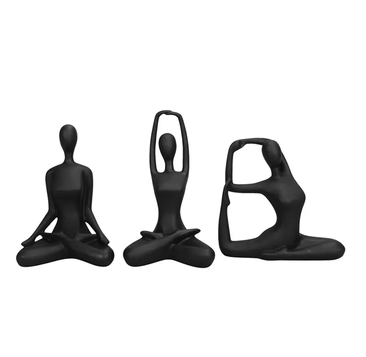 Yogafrau aus Polyresin