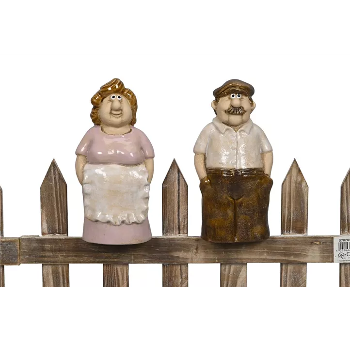 Zaunfigur Oma - Opa
