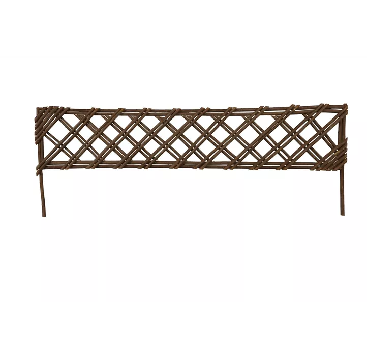 Beeteinfassung Weide Karo