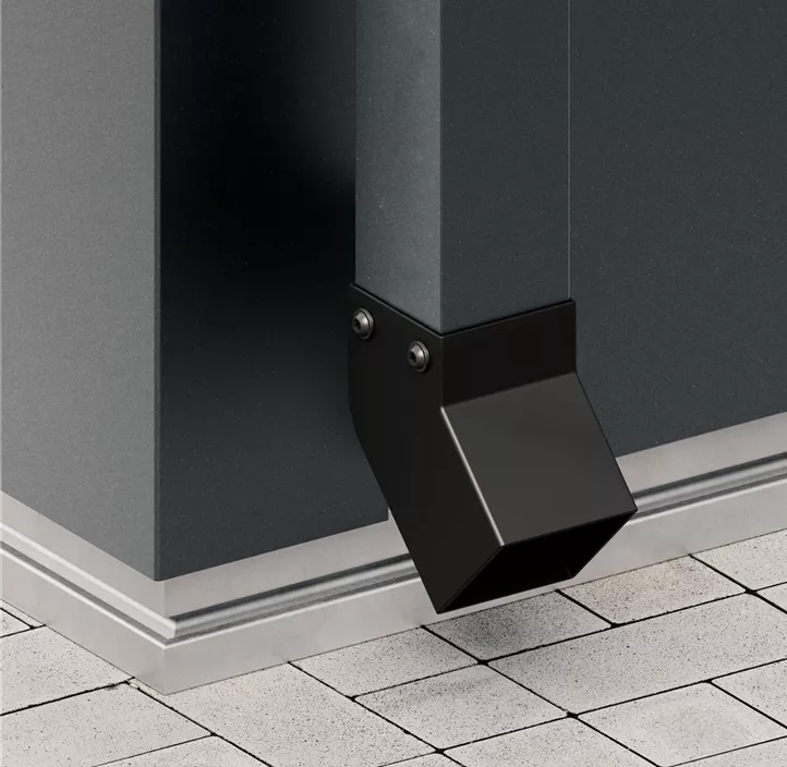 Euroline Regenfallrohr für Pultdach