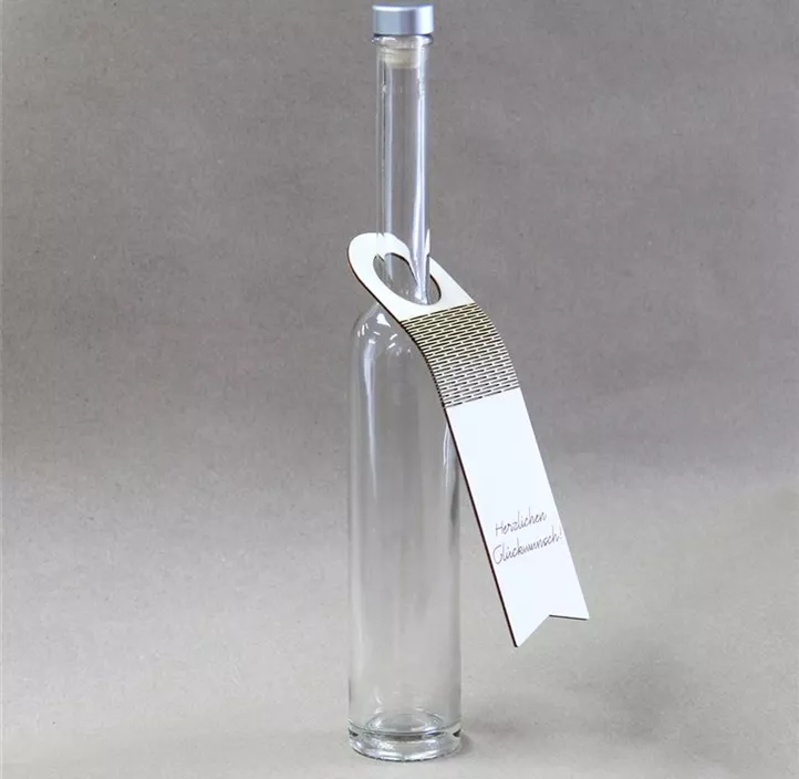 Flaschenanhänger 'Herzlichen Glückwunsch'