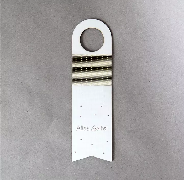 Flaschenanhänger 'Alles Gute'