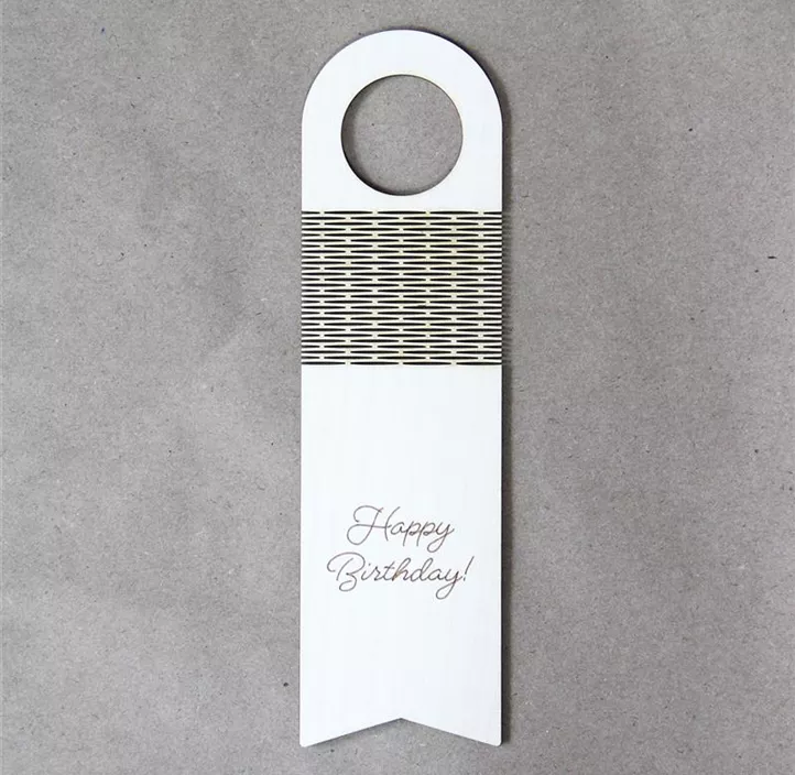 Flaschenanhänger 'Happy Birthday'