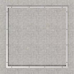 Aluminium-Bodenrahmen, 205 × 205 cm