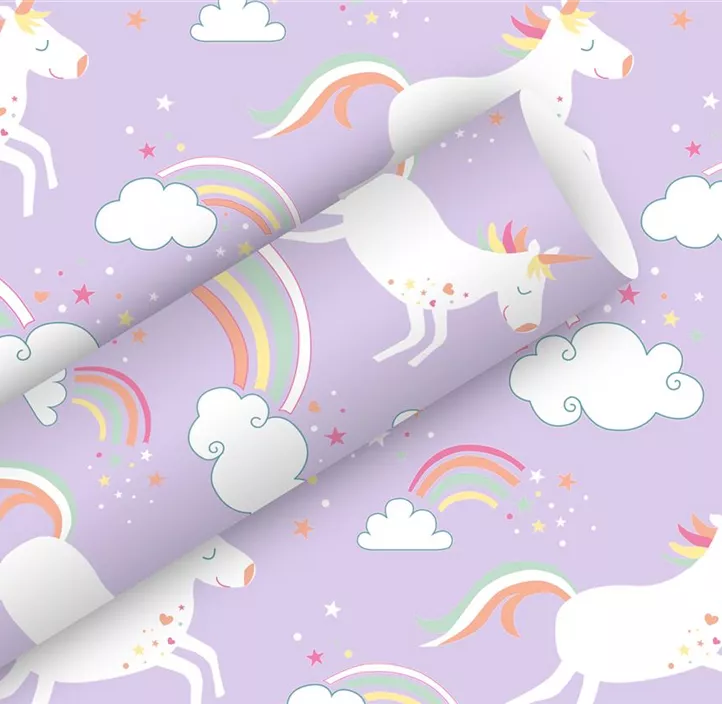 Rollenpapier Unicorn lilac