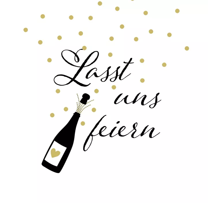 Servietten 'Lasst uns feiern'