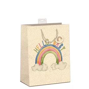Geschenktasche 'Hello Baby Regenbogen'