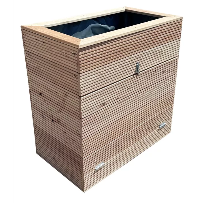 Balkonhochbeet mit Staufach