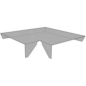 Außenecke für Hochbeet Holzbeton