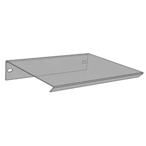 Abdeckblech verzinkt für Hochbeet Holzbeton