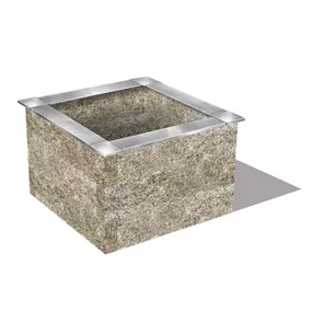 Holzbeton Hochbeet Typ 1, quadratisch