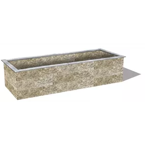 Holzbeton Hochbeet Typ 3, rechteckig