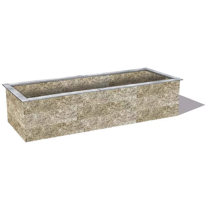 Holzbeton Hochbeet Typ 3, rechteckig