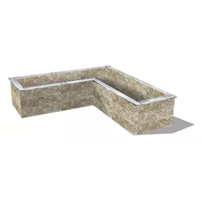 Holzbeton Hochbeet Typ 5, L-Form