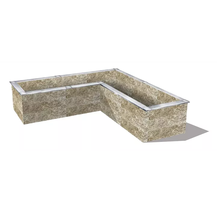 Holzbeton Hochbeet Typ 5, L-Form