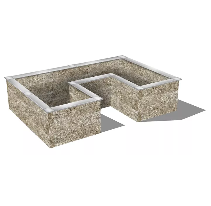 Holzbeton Hochbeet Typ 6, U-Form