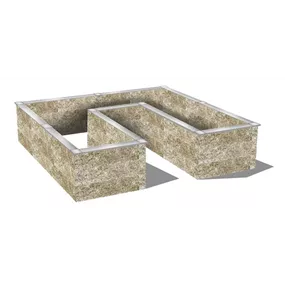 Holzbeton Hochbeet Typ 7, U-Form