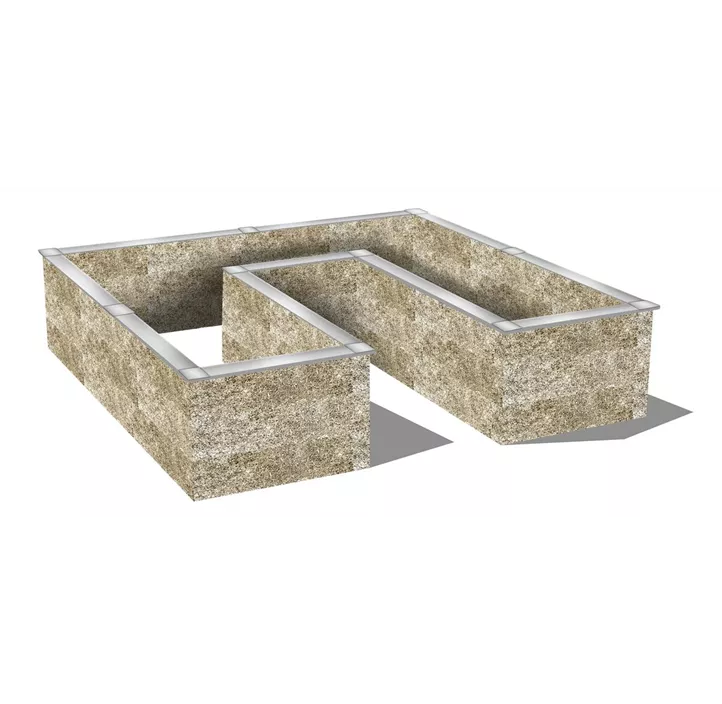 Holzbeton Hochbeet Typ 7, U-Form