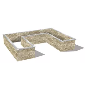 Holzbeton Hochbeet Typ 8, U-Form