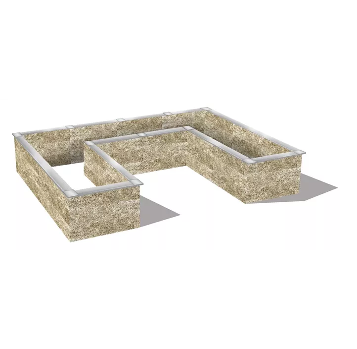 Holzbeton Hochbeet Typ 8, U-Form