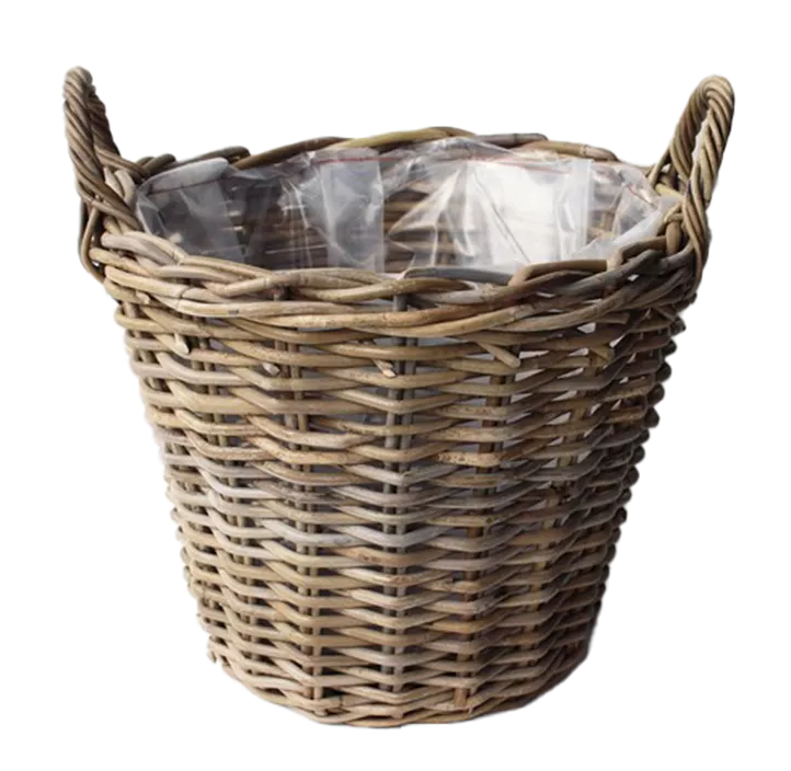 Rattanpflanzkorb mit Griff