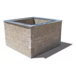 Holzbeton Hochbeet Typ 1, quadratisch