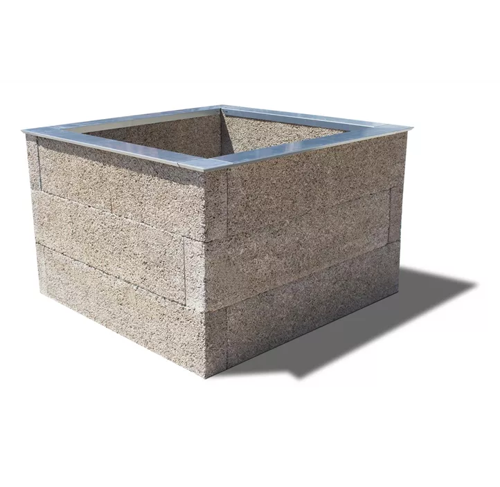 Holzbeton Hochbeet Typ 1, quadratisch