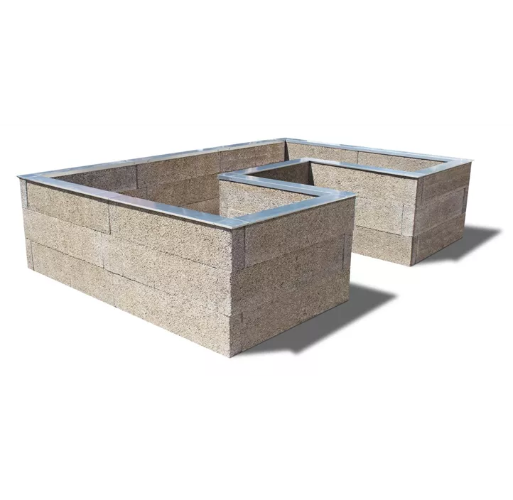 Holzbeton Hochbeet Typ 6, U-Form