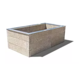 Holzbeton Hochbeet Typ 2, rechteckig