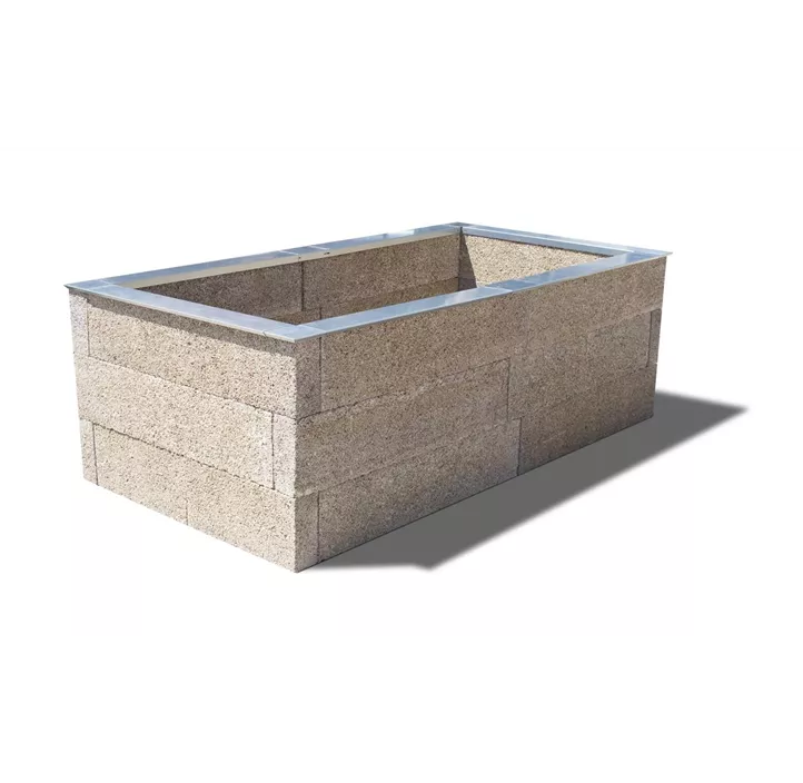Holzbeton Hochbeet Typ 2, rechteckig