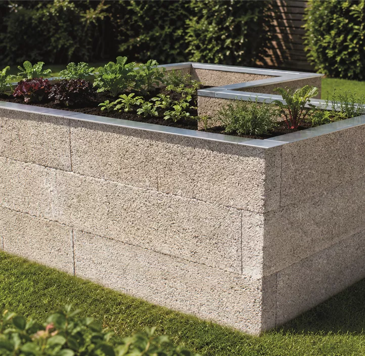 Holzbeton Hochbeet Typ 4, L-Form