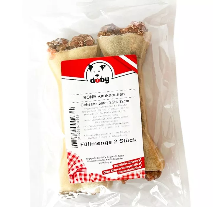 Kauknochen Ochsenziemerfüllung 2er Pkg.
