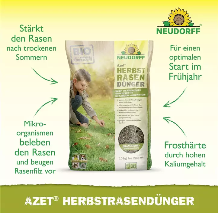 Azet Herbst Rasendünger, 10 kg