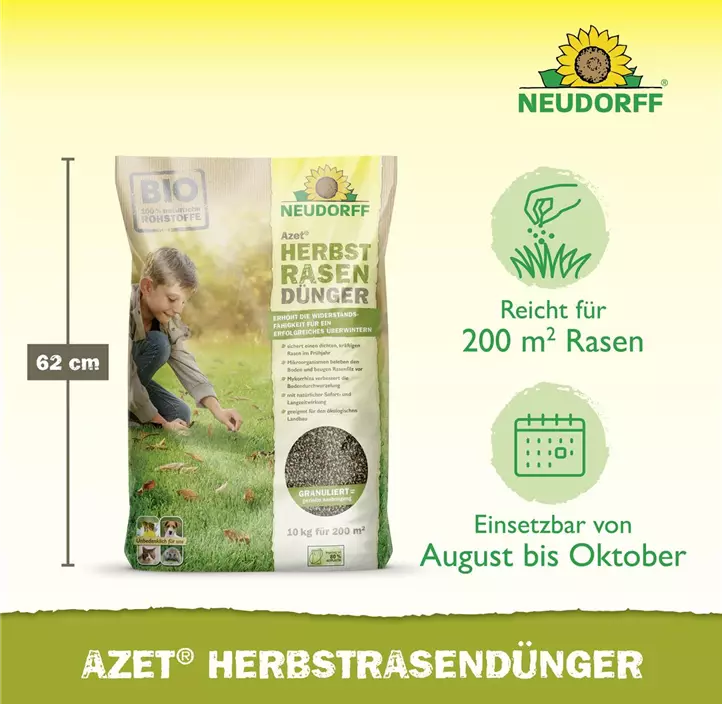 Azet Herbst Rasendünger, 10 kg