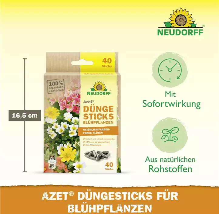 Azet Düngesticks für Blühpflanzen