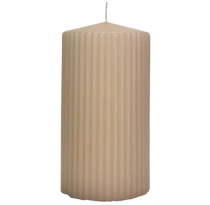 Rillenstumpenkerze Antika