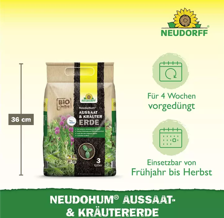 NeudoHum Aussaat- und KräuterErde