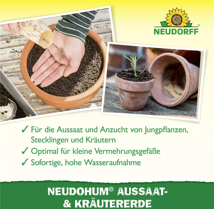 NeudoHum Aussaat- und KräuterErde