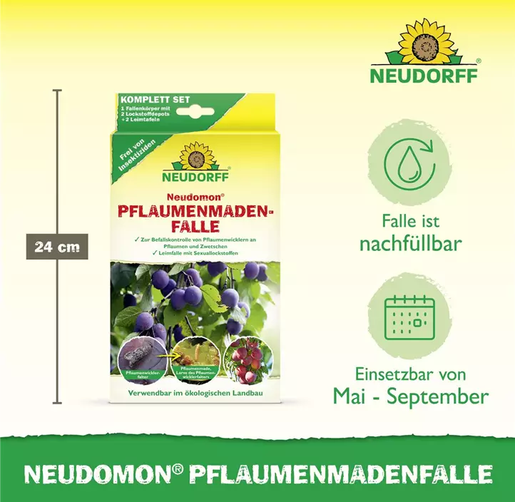 Neudomon Pflaumenmadenfalle