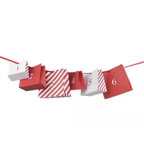Adventkalender Geschenktaschengirlande