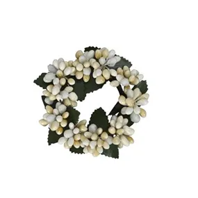Beerenkranz, weiß-creme