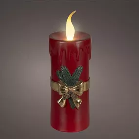 LED Kerze Weihnachtsmotiv
