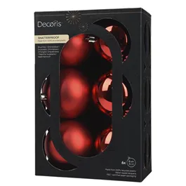 Outdoor Weihnachtskugeln 6er Box