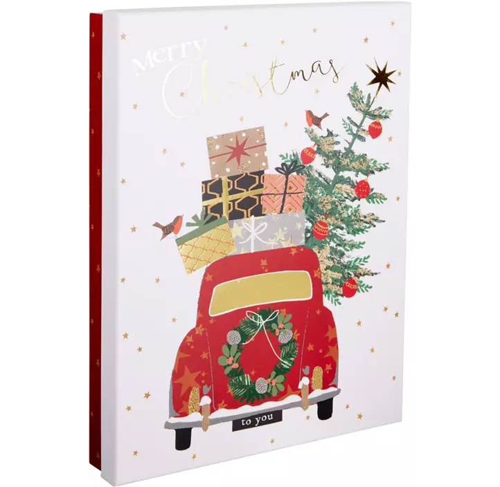 Geschenkbox flach Xmas 2Stk