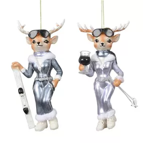 Glasfigur Hirsch Apres Ski