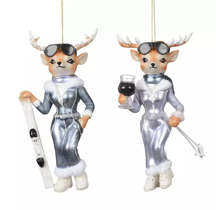 Glasfigur Hirsch Apres Ski
